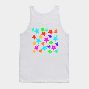 Colorful stars abstract art design pattern Tank Top